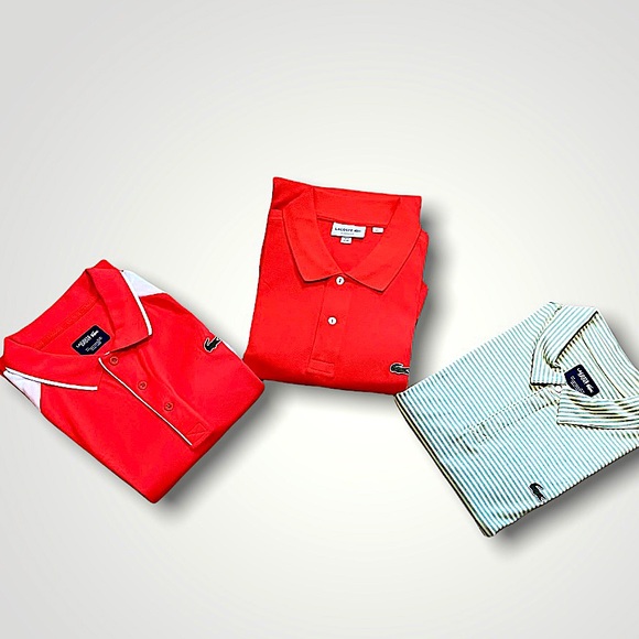 Lacoste Other - Lacoste 3 polo shirts bundle